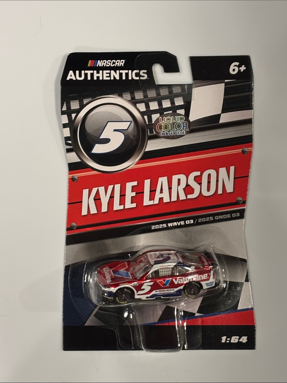 RARE CHASE CAR - Liquid Color Kyle Larson NASCAR Red White Blue #5 Die-Cast Car